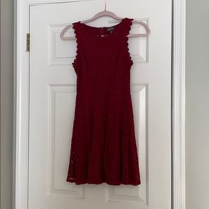 Red Lace Lily Rose Dress